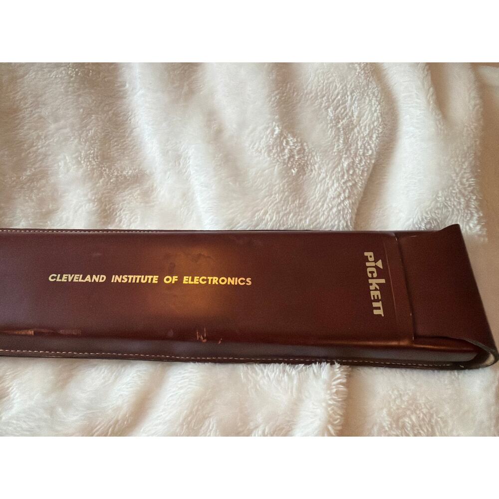 Cleveland Institute Electronics Pickett Slide Rule N-515-T Original Leather 12"